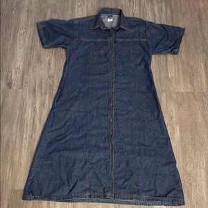 Jean Junction VTG Denim Button-Down Dress